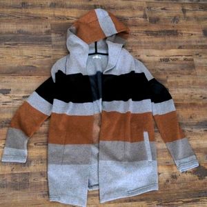 Color Block Open Cartigan